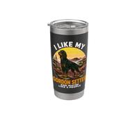 Me gusta mi Gordon Setter y tal vez 3 Personas Perro introvertido Vaso térmico de acero inoxidable de doble pared