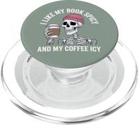 Me Gusta mi Libro Spicy and My Coffee Icy Bookish Reading PopSockets PopGrip para MagSafe