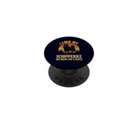 Me Gusta mi Perro Schipperke y Tal Vez 3 Personas Lindo dueño de Mascota PopSockets PopGrip Adhesivo