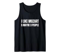 Me Gusta Mozart & Tal Vez 3 Personas Música clásica Divertida Camiseta sin Mangas
