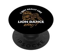 Me gusta mucho la danza del león PopSockets PopGrip Adhesivo