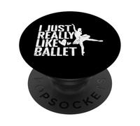 Me gusta mucho la pasión de la danza del ballet PopSockets PopGrip Adhesivo