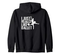 Me gusta mucho la pasión de la danza del ballet Sudadera con Capucha