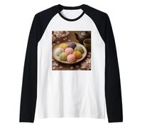 Me Gusta Mucho Mochi Sweet New Year Postre Camiseta Manga Raglan