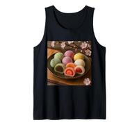 Me Gusta Mucho Mochi Sweet New Year Postre Camiseta sin Mangas