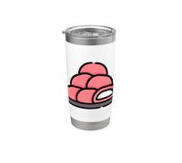 Me gusta mucho Mochi Sweet New Year Postre Vaso térmico de acero inoxidable de doble pared