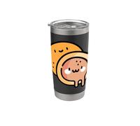 Me gusta mucho Mochi Sweet New Year Postre Vaso térmico de acero inoxidable de doble pared