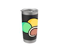 Me gusta mucho Mochi Sweet New Year Postre Vaso térmico de acero inoxidable de doble pared