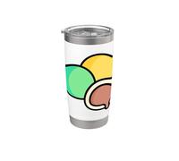 Me gusta mucho Mochi Sweet New Year Postre Vaso térmico de acero inoxidable de doble pared