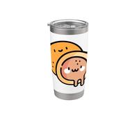 Me gusta mucho Mochi Sweet New Year Postre Vaso térmico de acero inoxidable de doble pared