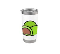 Me gusta mucho Mochi Sweet New Year Postre Vaso térmico de acero inoxidable de doble pared