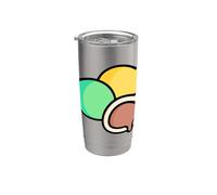 Me gusta mucho Mochi Sweet New Year Postre Vaso térmico de acero inoxidable de doble pared
