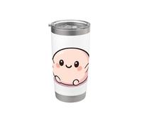 Me gusta mucho Mochi Sweet New Year Postre Vaso térmico de acero inoxidable de doble pared