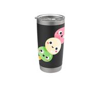 Me gusta mucho Mochi Sweet New Year Postre Vaso térmico de acero inoxidable de doble pared