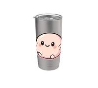 Me gusta mucho Mochi Sweet New Year Postre Vaso térmico de acero inoxidable de doble pared