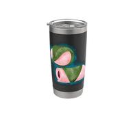 Me gusta mucho Mochi Sweet New Year Postre Vaso térmico de acero inoxidable de doble pared
