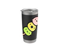 Me gusta mucho Mochi Sweet New Year Postre Vaso térmico de acero inoxidable de doble pared