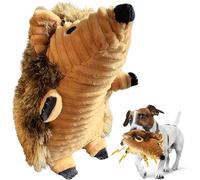 ME GUSTA SHOP Juguete de erizo para perros - Juguete de peluche chirriante para perros pequeños, medianos y grandes, juguete de peluche para dentición y masticadores agresivos, chirriante en el