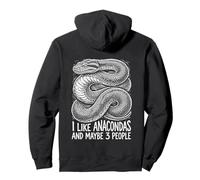 Me Gustan Las anacondas y quizás 3 Personas Python Snake Sudadera con Capucha
