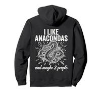 Me Gustan Las anacondas y Tal Vez 3 Personas Herping Zoo Sudadera con Capucha