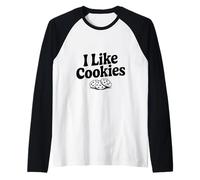 Me Gustan Las Galletas Funny Sweet Tooth Lover Camiseta Manga Raglan