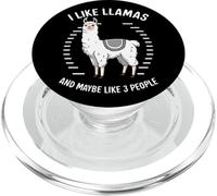 Me Gustan Las Llamas y Tal Vez como 3 Personas PopSockets PopGrip para MagSafe