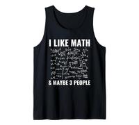 Me Gustan Las matemáticas y Tal Vez 3 Personas Matemáticas Divertidas Camiseta sin Mangas
