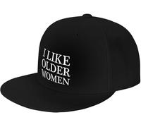 Me Gustan Las Mujeres Mayores Unisex Aire Libre Gorra Plana Gorra De Béisbol Ajustable Protección Solar Gorras para Deportes Pesca Caza