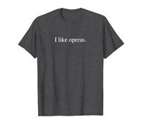 Me Gustan Las óperas Camiseta, Hombre, Jaspeado Oscuro, 3XL