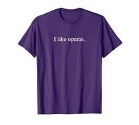 Me Gustan Las óperas Camiseta, Hombre, Morado, 3XL