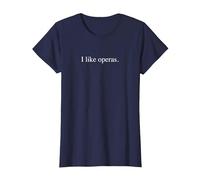 Me Gustan Las óperas Camiseta, Mujer, Azul Marino, 3XL