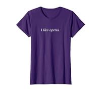 Me Gustan Las óperas Camiseta, Mujer, Morado, 3XL