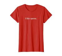 Me Gustan Las óperas Camiseta, Mujer, Rojo, 3XL