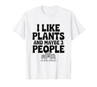 Me Gustan Las Plantas y Tal Vez 3 Personas Amante de Las Plantas Divertidas Camiseta
