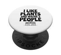 Me Gustan Las Plantas y Tal Vez 3 Personas Amante de Las Plantas Divertidas PopSockets PopGrip Adhesivo