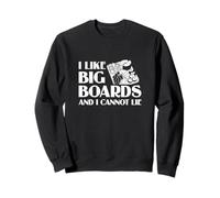 Me gustan las tablas grandes y no puedo mentir artistas divertidos de embutidos Sudadera