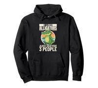 Me Gustan los caimanes y Tal Vez 3 Personas cocodrilo Divertido Sudadera con Capucha