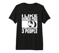 Me Gustan los Conejillos de Indias y Tal Vez 3 Personas cobayas Divertidas Camiseta Premium