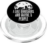 Me Gustan los Dinosaurios y Tal Vez 3 Personas Dinos T-Rex Lover Primeval PopSockets PopGrip para MagSafe