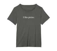 Me Gustan los Duendes Camiseta, Mujer Tallas Grandes, Asfalto, 3XL Grande