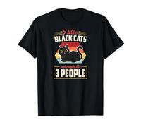 Me Gustan los Gatos Negros y Tal Vez como 3 Personas Camiseta