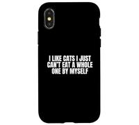 Me Gustan los Gatos, no Puedo Comer uno Entero Solo Carcasa para iPhone X/XS