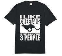 Me Gustan los guepardos y quizás 3 Personas Guepardo Divertido Comfort Colors Adult Heavyweight T-Shirt