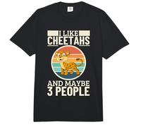 Me Gustan los guepardos y quizás 3 Personas Guepardo Divertido Comfort Colors Adult Heavyweight T-Shirt