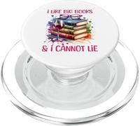 Me gustan los libros grandes & Vino - Amante de la lectura divertida PopSockets PopGrip para MagSafe