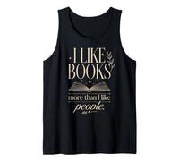 Me Gustan los Libros más de lo Que me Gusta la Gente Amante de los Camiseta sin Mangas