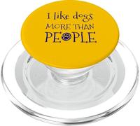 Me Gustan los Perros más Que la Gente Divertido sarcástico Vintage Retro PopSockets PopGrip para MagSafe