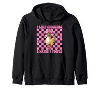 Me Gustan los Pollos y Tal Vez 3 Personas Chicken Farm Chicken Girl Sudadera con Capucha