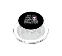 Me Gustan los programas de asesinatos y Ropa cómoda y Tal Vez 3 Personas PopSockets PopGrip para MagSafe