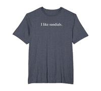 Me Gustan los Relojes de Sol Camiseta, Hombre Tallas Grandes, Azul Jaspeado, 4X Alto